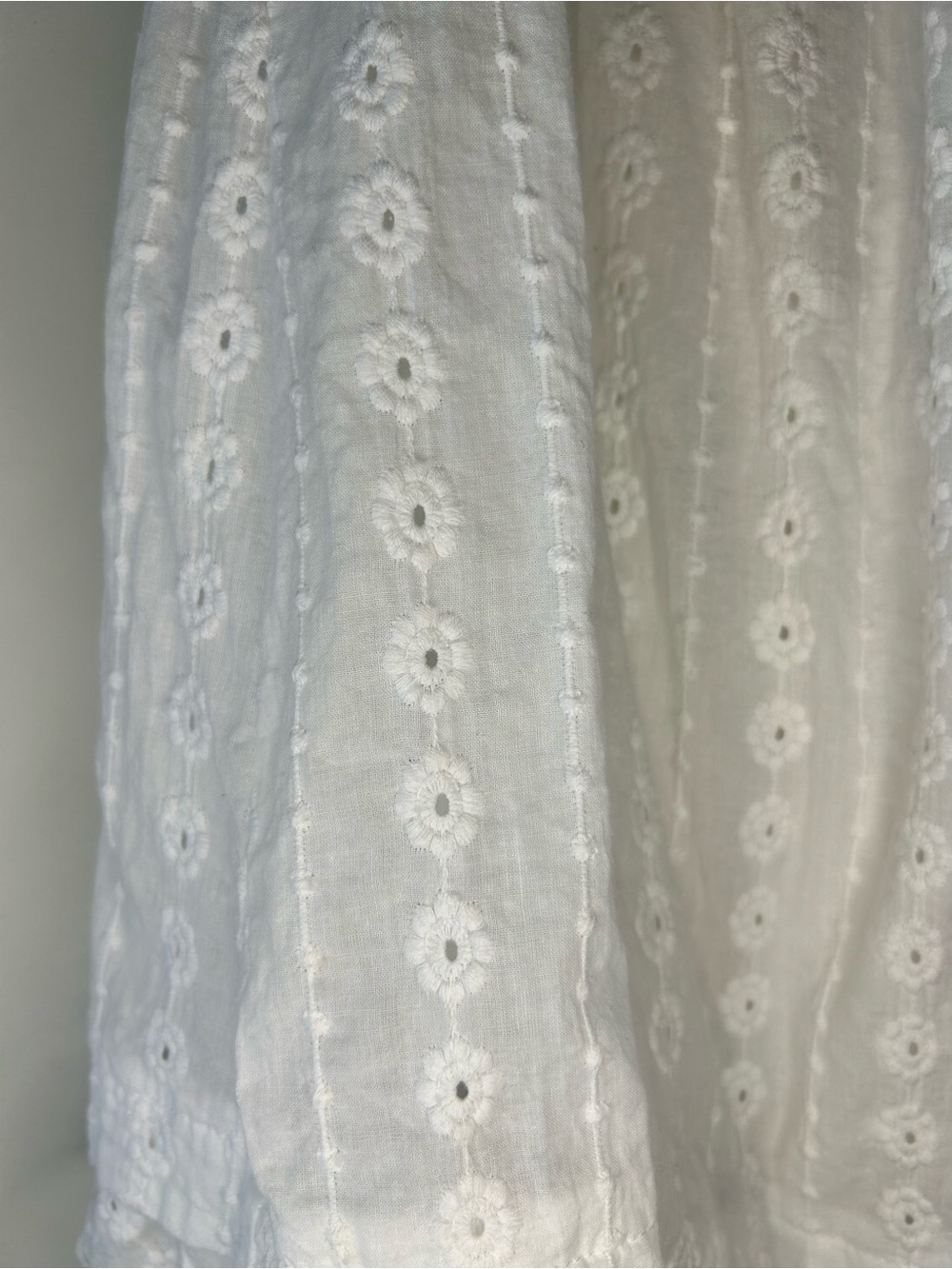 Princess Polly Carlita White Eyelet Babydoll cottage Lolita cotton Mini Dress 8 - Picture 9 of 9